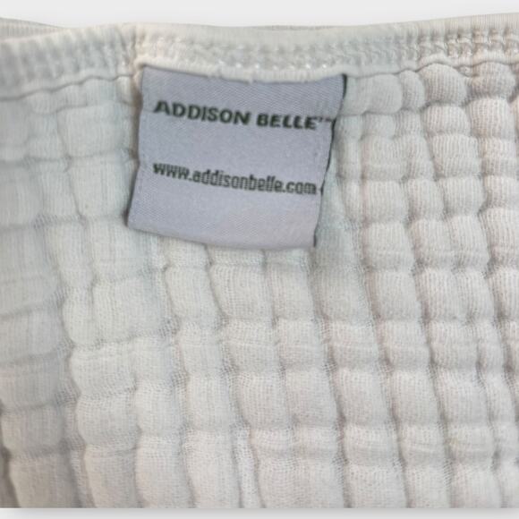 Addison Belle Train Cars Everything Muslin Cotton Layered Baby Blanket w/ Trim - Picture 7 of 10
